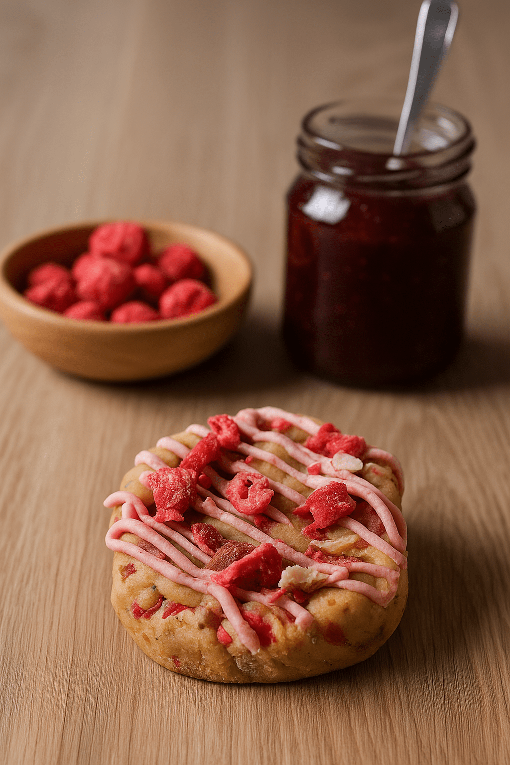 Cookie Pralines roses Fraboises