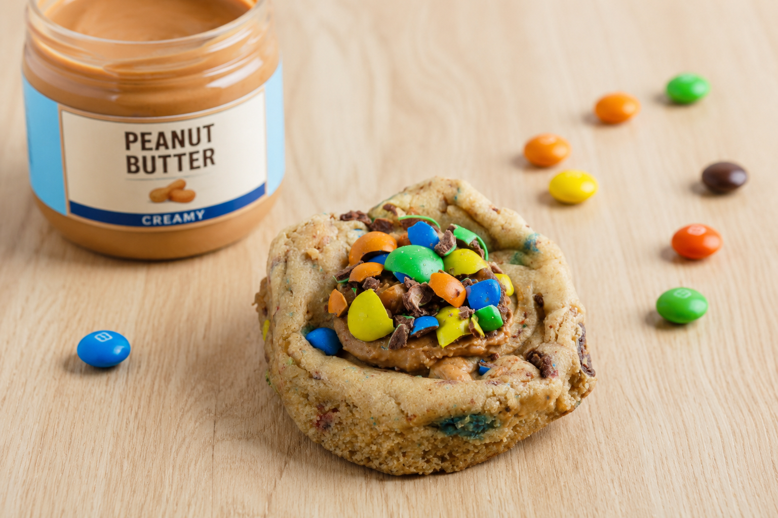 Cookie M&M's et Beurre de cacahuètes