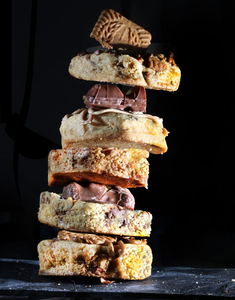 Les cookies moelleux font leur brochette
