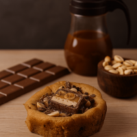 Cookie Cacahuètes, caramel façon Snickers