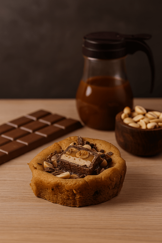Tasse de cookie au caramel