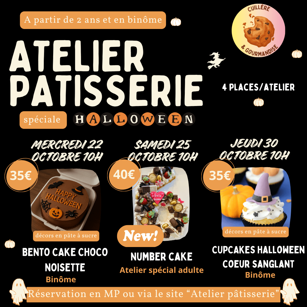 Publication Instagram Atelier Cuisine Crêpes Chandeleur Rose Noir Beige Illustration Formes Moderne