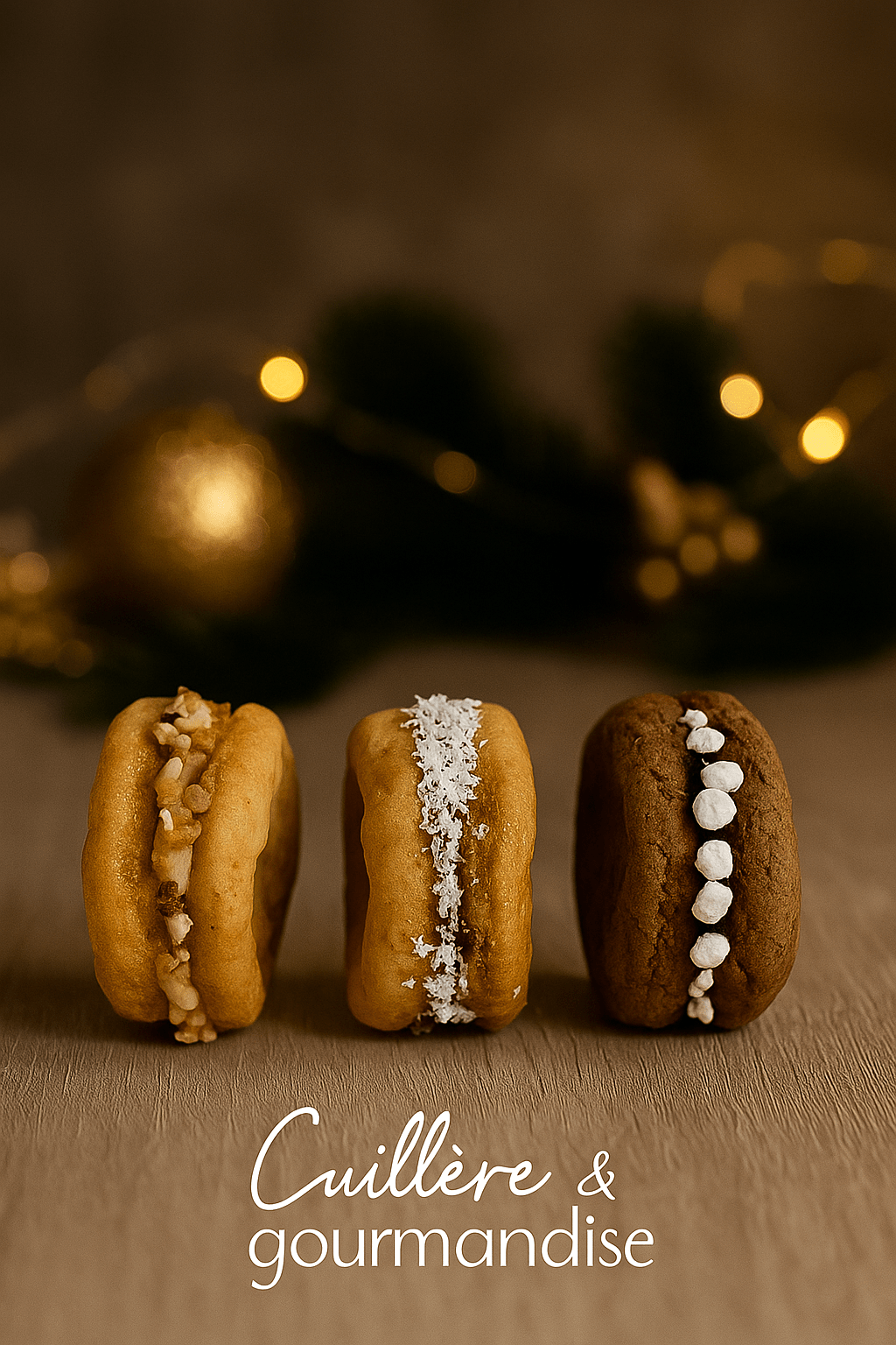 Cookies de Noël et décorations festives