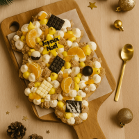 Cookie Buche Marrons, clémentines et vanille 6 pers.