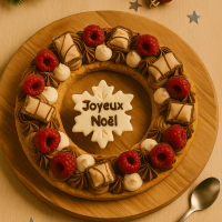 Cookie Buche chocolat au lait, vanille, Bueno 6 pers. (