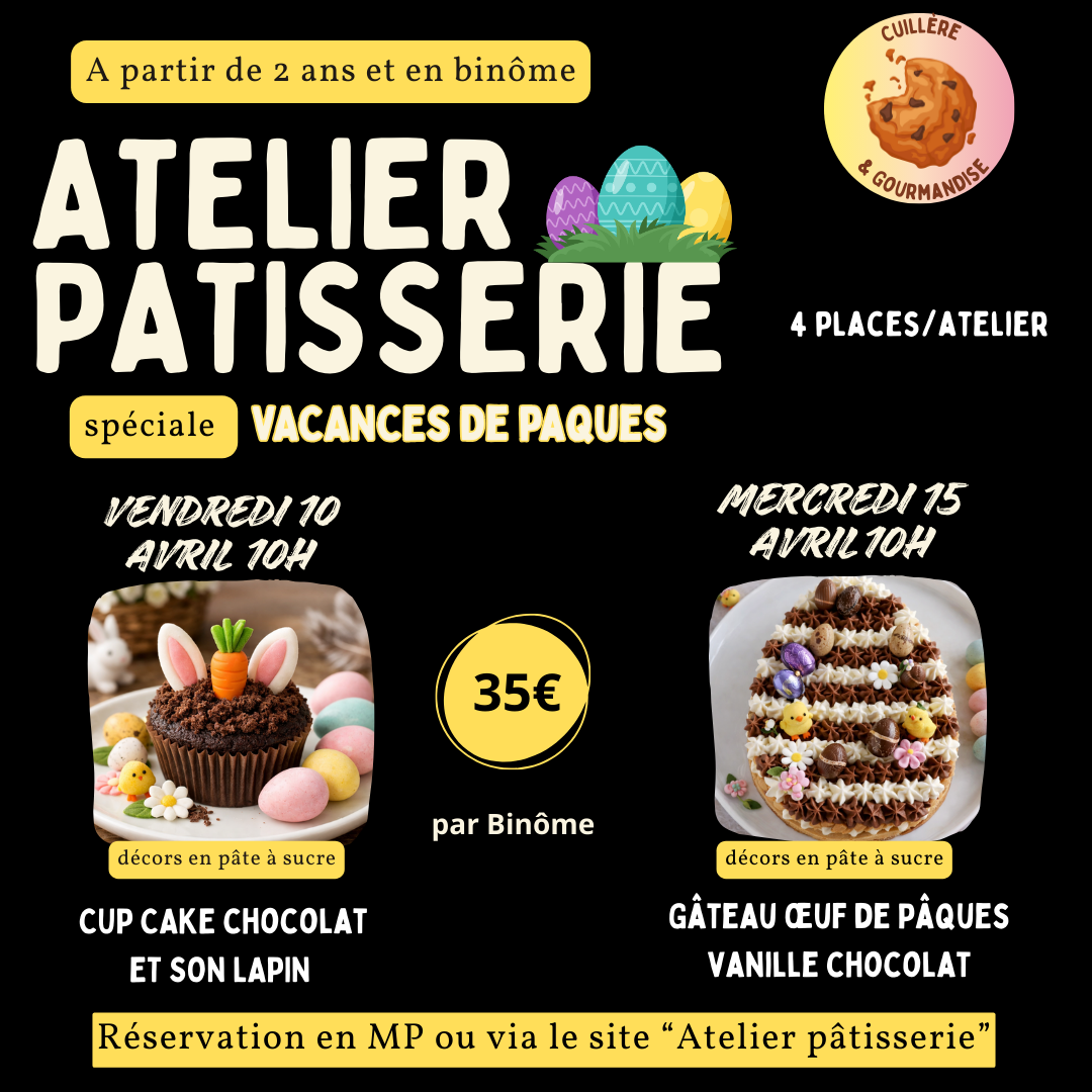 Publication Instagram Atelier Cuisine Crêpes Chandeleur Rose Noir Beige Illustration Formes Moderne